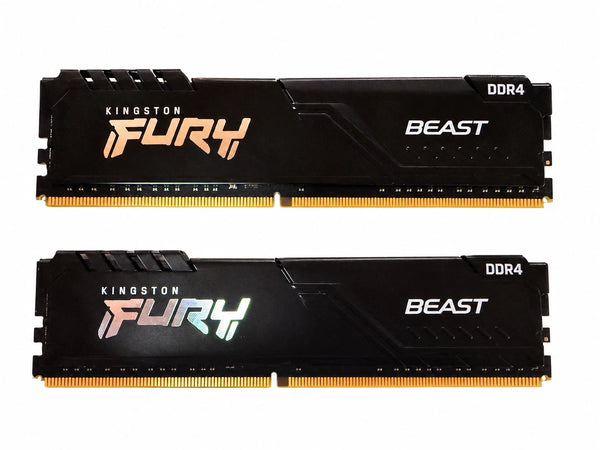 Kingston FURY Beast 32GB (2x16GB) DDR4-3200 CL16 RAM KF432C16BBK2/32-Top Zustand – Arbeitsspeicher